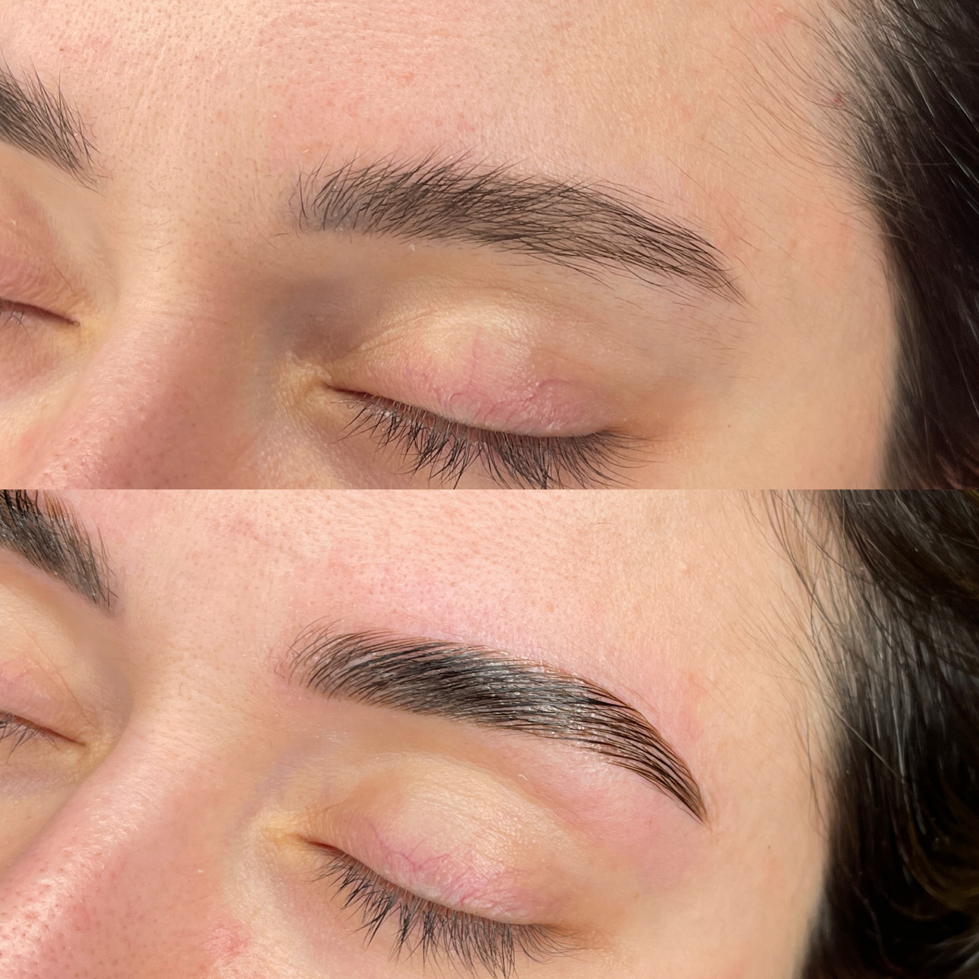 Wenkbrauw transformatie - permanente make-up Apeldoorn door The Brow Editor